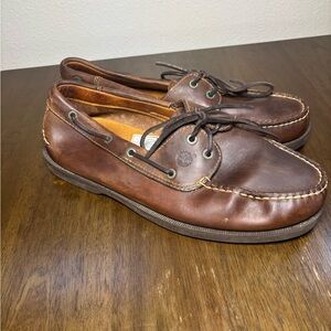 Timberland Men's Dark Brown Boat Shoes